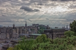 Blick vom Calton Hill über die Stadt zum Edinburgh Castle