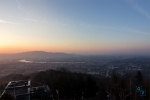 Sonnenaufgang vor einem mittlerweile erwachten Linz