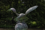 Vogelstatue im Tierpark Hagenbeck